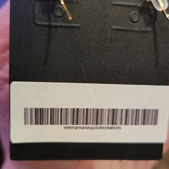 Black Cow Axolotl Charm Earrings - Picture 2 of 4